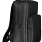Black Polyester Men Backpack