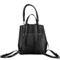 Black Polyurethane Women Backpack