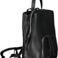 Black Polyurethane Women Backpack