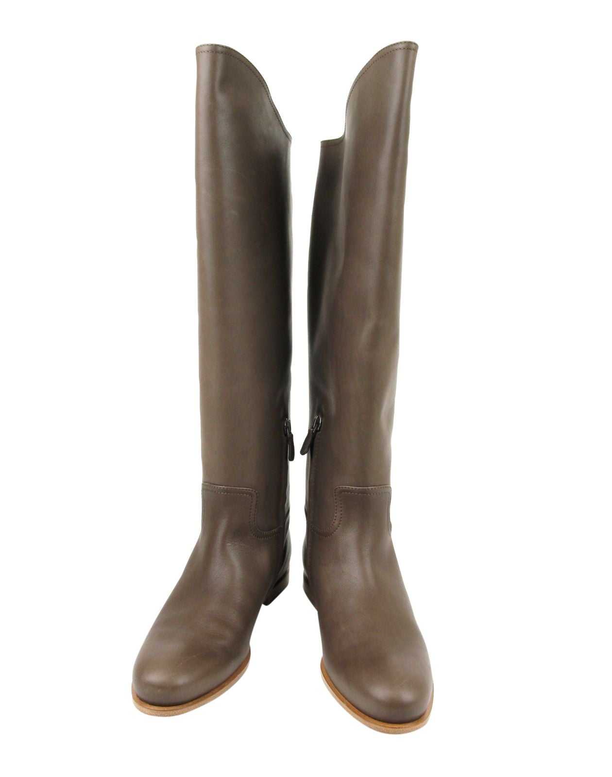 Women's Brown Leather Tall Boots