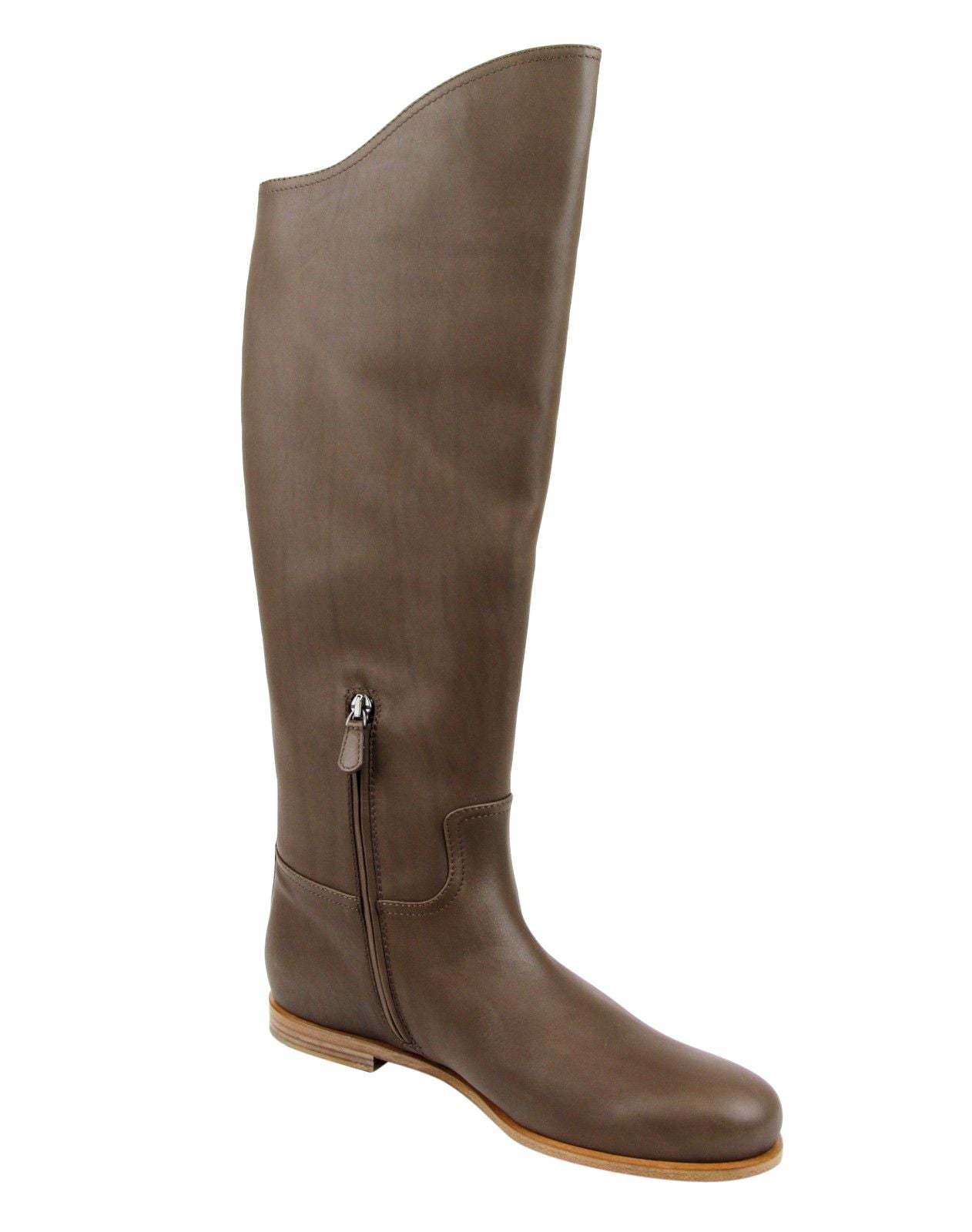 Women's Brown Leather Tall Boots