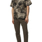 Tropical Leaf Print Short-Sleeve Shirt