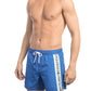 Blue Polyamide Men Swim Short