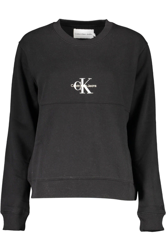 Black Cotton Women Sweater