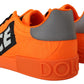 Elegant Orange Casual Sneakers