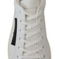 Chic White Leather Low-Top Sneakers