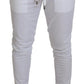 Elegant White Sport Sweatpants