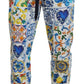 Multicolored Majolica Print Gym Sweatpants