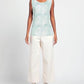Chic Sleeveless Animalier Tee in Green