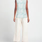 Chic Sleeveless Animalier Tee in Green