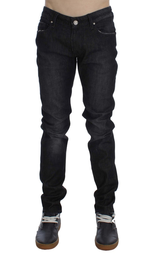 Chic Black Wash Super Slim Men's Jeans