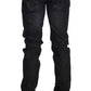 Chic Black Wash Super Slim Men's Jeans