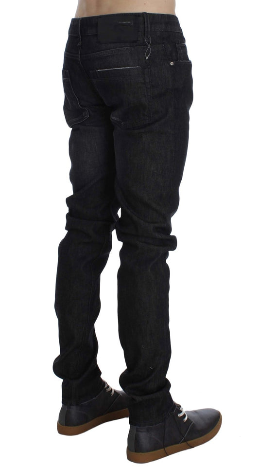 Chic Black Wash Super Slim Men's Jeans