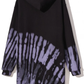 Chic Black Hooded Sweatshirt Dress with Abstract Motifs