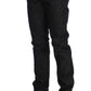 Jet-Black Slim Skinny Fit Cotton Jeans