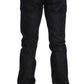 Jet-Black Slim Skinny Fit Cotton Jeans