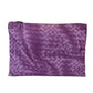 Women's Medium Purple Pouch Cosmetic Bag