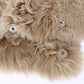 Elegant Alpaca Fur Shoulder Wrap in Beige