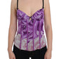 Chic Purple Corset Bustier Top