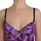 Chic Purple Corset Bustier Top