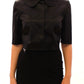 Elegant Black Stretch Bolero Shrug Jacket