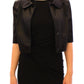Elegant Black Stretch Bolero Shrug Jacket
