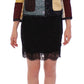 Elegant Multicolor Crystal Jacket Coat