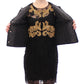 Elegant Multicolor Crystal Jacket Coat