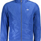 Blue Polyester Men Jacket