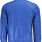 Blue Polyester Men Jacket
