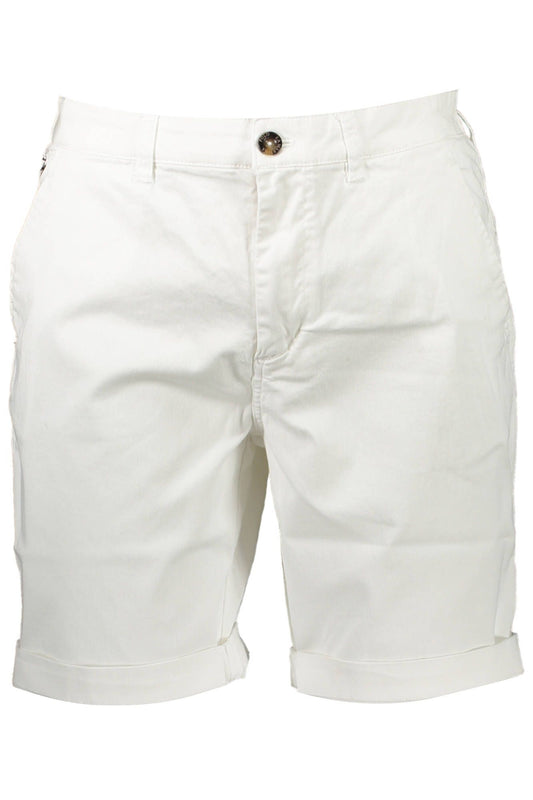 White Cotton Men Bermuda