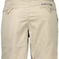 Beige Cotton Men Bermuda