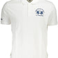 White Cotton Men Polo Shirt