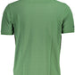 Green Cotton Men Polo Shirt