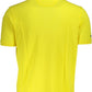 Yellow Cotton Men Polo Shirt