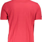 Red Cotton Men Polo Shirt