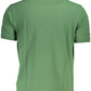 Green Cotton Men Polo Shirt