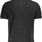 Black Cotton Men Polo Shirt