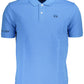 Light Blue Cotton Men Polo Shirt