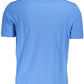 Light Blue Cotton Men Polo Shirt