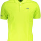 Green Cotton Men Polo Shirt