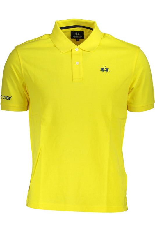 Yellow Cotton Mens Polo Shirt