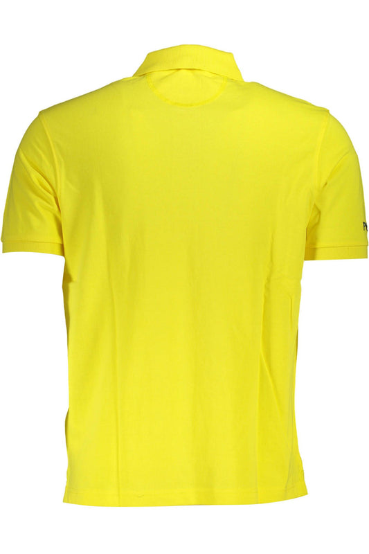 Yellow Cotton Mens Polo Shirt