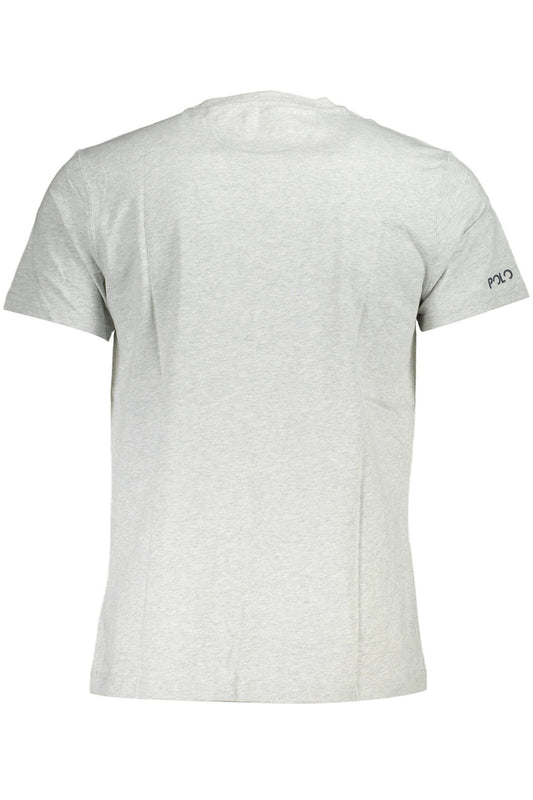 Gray Cotton Men T-Shirt