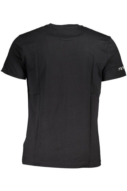 Black Cotton Men T-Shirt