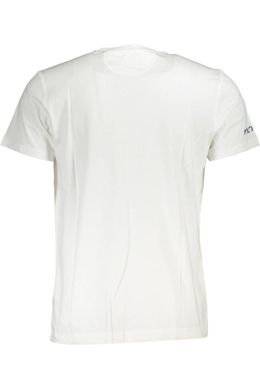 White Cotton Men T-Shirt