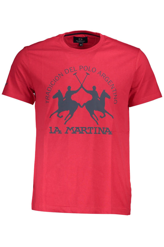 Red Cotton Men T-Shirt