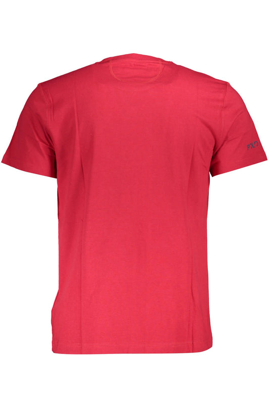 Red Cotton Men T-Shirt