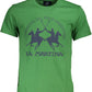 Green Cotton Men T-Shirt