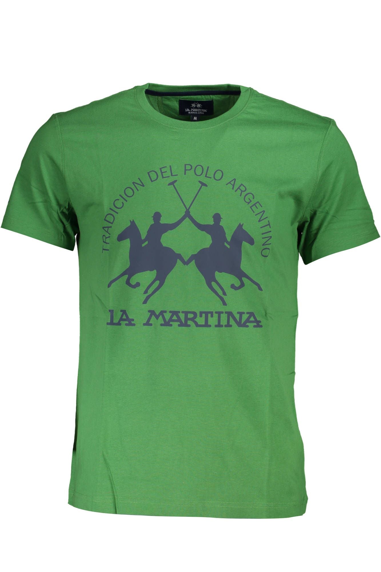 Green Cotton Men T-Shirt